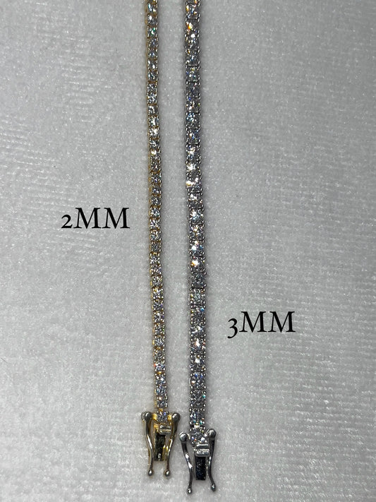 Moissanite Diamond Tennis Necklace